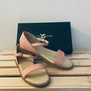 Yosi Samra girls pink fancy sandles